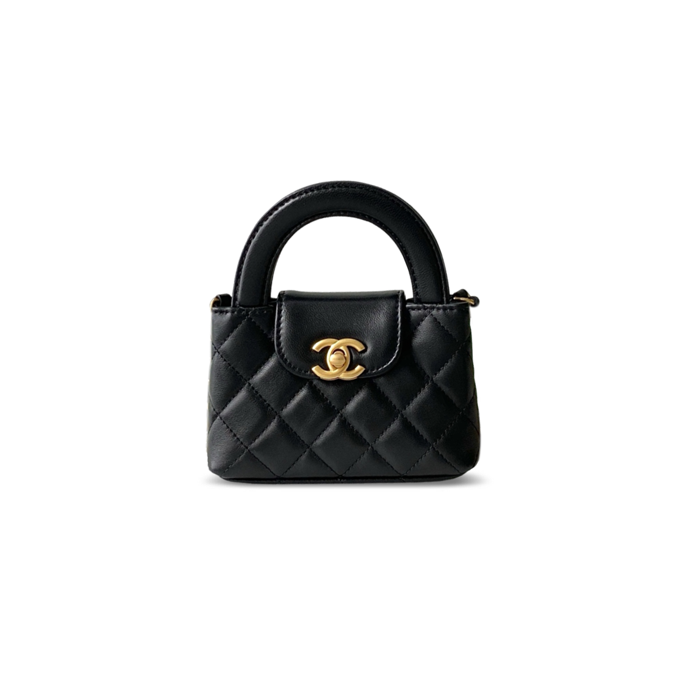 CHANEL KELLY NANO SHOPPING BAG LAMBSKIN AS3435 (12.5*8.3*4cm)